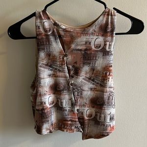 patterned crop top
